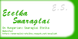 etelka smaraglai business card